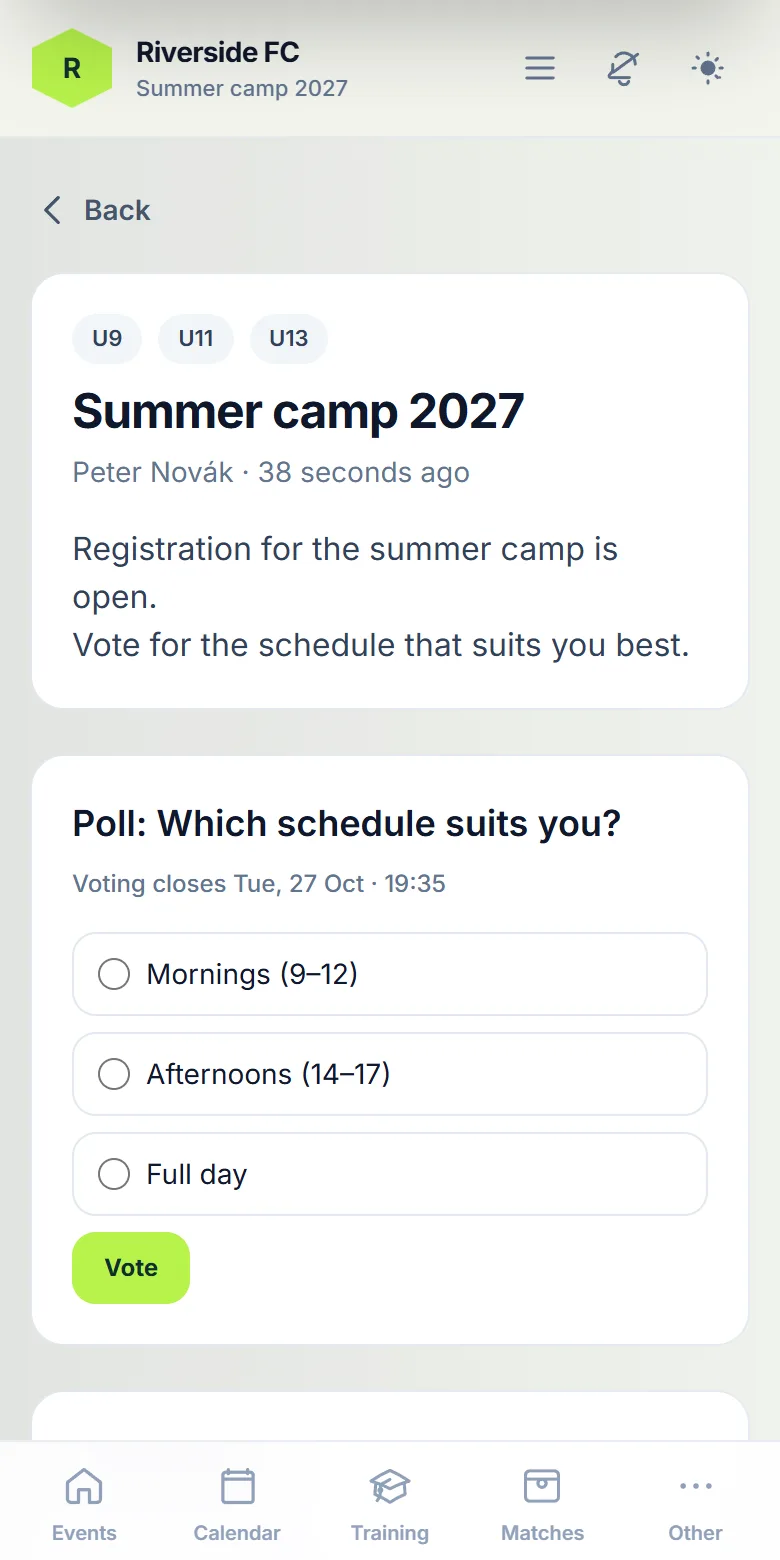Polls & comments